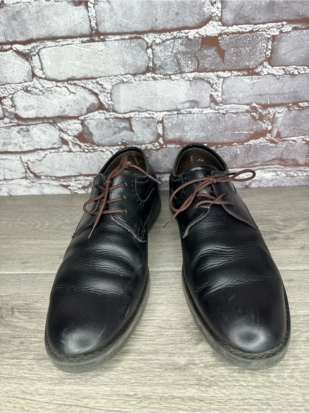 Givenchy Derby Black Leather Lace Ups Oxfords Dress Shoes Men Sz 43EU/10M US
